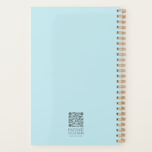 Wasserfarbene Frühlingsblumen Bibel Verse Personal Planer (Rückseite)