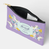 Wasserfarbene Frühlingsblumen Bibel Verse Personal Zubehörtasche (Offen)