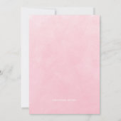 Wasserfarbene Frühlingsblumen Brautdusche Einladun Einladung (Rückseite)