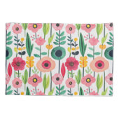 Wasserfarbene Frühlingsblumen Elegante Kissenbezug (Rückseite)