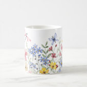 Wasserfarbene Frühlingsblumen Kaffeetasse (Mittel)