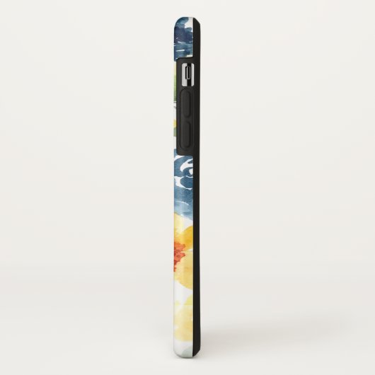Wasserfarbene Frühlingsblumen. Name hinzufügen. Case-Mate iPhone Hülle (Hinten/Links)