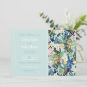 Wasserfarbene Frühlingsblumen Vogelmuster (Stehend Vorderseite)