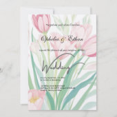 Wasserfarbene Frühlingshuppen, Einladung zur Hochz (Vorderseite)