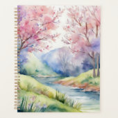 Wasserfarbene Frühlingslandschaft Planer (Vorderseite)