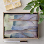 Wasserfarbene Frühlingslandschaft Seidenpapier (Geschenk)