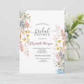 Wasserfarbene Frühlingsmischung Wildblume Weiden g Einladung (Stehend Vorderseite)