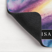 Wasserfarbene Galaxie-Nebel-Mauspad Mousepad (Ecke)