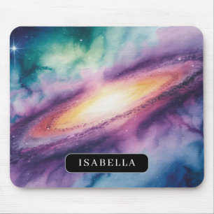 Wasserfarbene Galaxie-Nebel-Mauspad Mousepad
