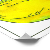 Wasserfarbene Gemüse Karotten Rüben Spargel Poster (Ecke)