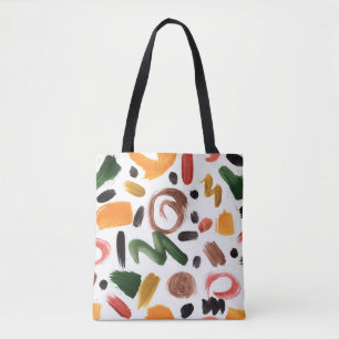 Wasserfarbene geometrische Formen. Abstrakte Maler Tasche