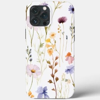 Wasserfarbene gepresste getrocknete Wildblumen Case-Mate iPhone Hülle