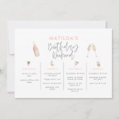 Wasserfarbene Getränke Geburtstagswochenende (Vorderseite)