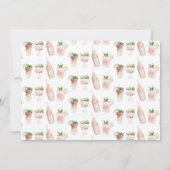 Wasserfarbene Getränke Hochzeitsreise am Wochenend (Rückseite)