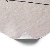 Wasserfarbene getrocknete Blume Poster (Ecke)