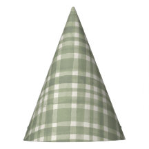 Wasserfarbene Gingham-Grün karierte Geburtstagsfei
