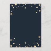 Wasserfarbene Goldberge Außenhochzeiten Details Begleitkarte (Rückseite)