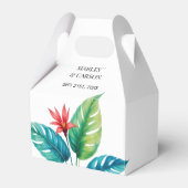 Wasserfarbene Grünanlagen Botanischer Garten Hochz Geschenkschachtel (Vorderseite)