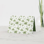 Wasserfarbene grüne Shamrocks Frohen St. Patrick's Karte (Rückseite)