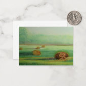 Wasserfarbene Grüne Wiesenwiesen Mitteilungskarte (Vorderseite/Rückseite Beispiel)