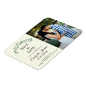 Wasserfarbene Grünpflanzen Botanisches Foto Save t Magnet (Linke Seite)