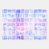 Wasserfarbene Hand abstrakter Quadratkreis gezogen Geschenkpapier Set (Vorderseite 2)