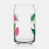 Wasserfarbene handbemalte farbige Foliage Dosenglas (Links)