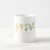 Wasserfarbene handbemalte farbige Foliage Kaffeetasse (Mittel)