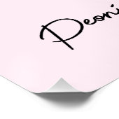 Wasserfarbene handbemalte Graceful Vase of Peonies Poster (Ecke)