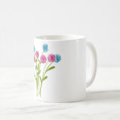 Wasserfarbene, handbemalte, wilde Blume Kaffeetasse (VorderseiteRechts)
