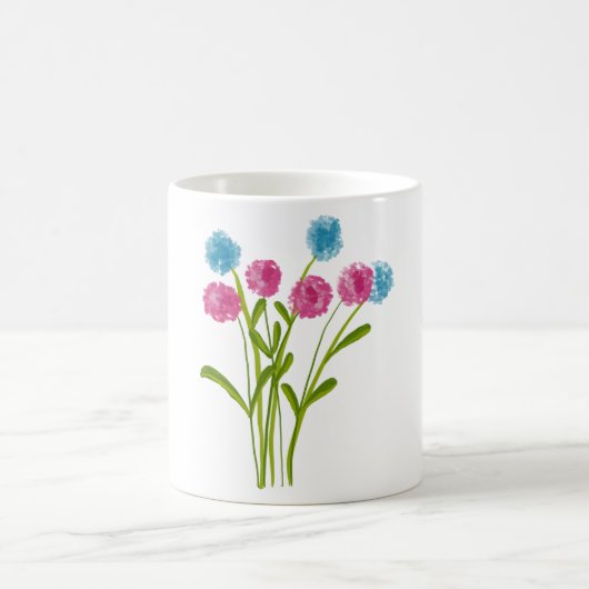 Wasserfarbene, handbemalte, wilde Blume Kaffeetasse (Mittel)