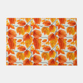 Wasserfarbene Herbstleaves - lebhafte Herbstfolien Fußmatte (Vorderseite)