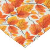 Wasserfarbene Herbstleaves - lebhafte Herbstfolien Tischdecke (Schrägansicht)