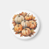 Wasserfarbene Herbstpumpen mit Blätter Magnet (Vorne)