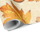 Wasserfarbene Herbstzauber - Vintage Düfte Geschenkpapier (Rolleneckpunkt)