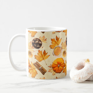 Wasserfarbene Herbstzauber - Vintage Düfte Kaffeetasse
