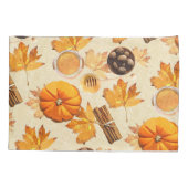 Wasserfarbene Herbstzauber - Vintage Düfte Kissenbezug (Rückseite)