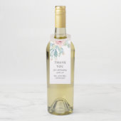 Wasserfarbene Hochzeitssukkulente. Cactus danke Flaschenanhänger (Auf Flasche)