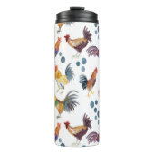 Wasserfarbene Hühner Eier Barnyard Hühner Thermosbecher (Vorderseite)