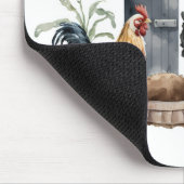Wasserfarbene Hühner in Coop Mousepad (Ecke)