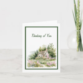 Wasserfarbene Hütte Karte