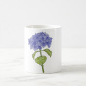 Wasserfarbene Hydrangea-Blume Kaffeetasse (Mittel)