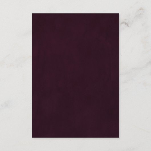 Wasserfarbene Illustrierte Hochzeit im Herbst wüns Begleitkarte (Rückseite)