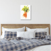Wasserfarbene Karotten Veggie Kunst, Dichtung und  Leinwanddruck (Insitu (Schlafzimmer))