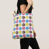 Wasserfarbene kleine Donuts, nahtloses Muster. Tasche (Von Nahem)
