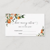 Wasserfarbene kleine Süsse schätzen, wie viele Süs Begleitkarte (Vorderseite)