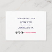 Wasserfarbene Kuchen und Süßigkeiten  Treuekarte (Rückseite)