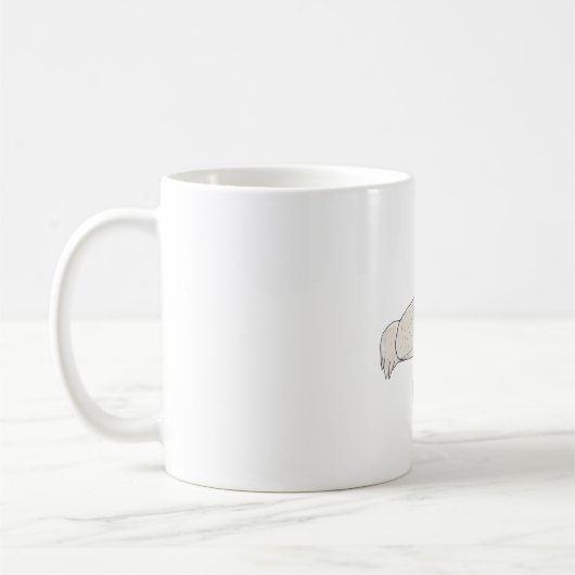 Wasserfarbene Kunst der Kranichart Whooping Crane Kaffeetasse (Links)