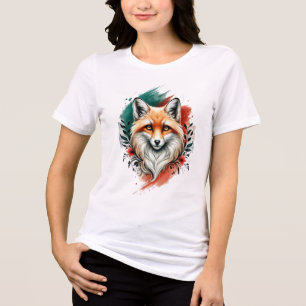 Wasserfarbene Kunst, Dichtung und Musik Tri-Blend Shirt