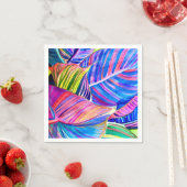 Wasserfarbene Kunst, Dichtung und Musik Tropisches Serviette (Beispiel)